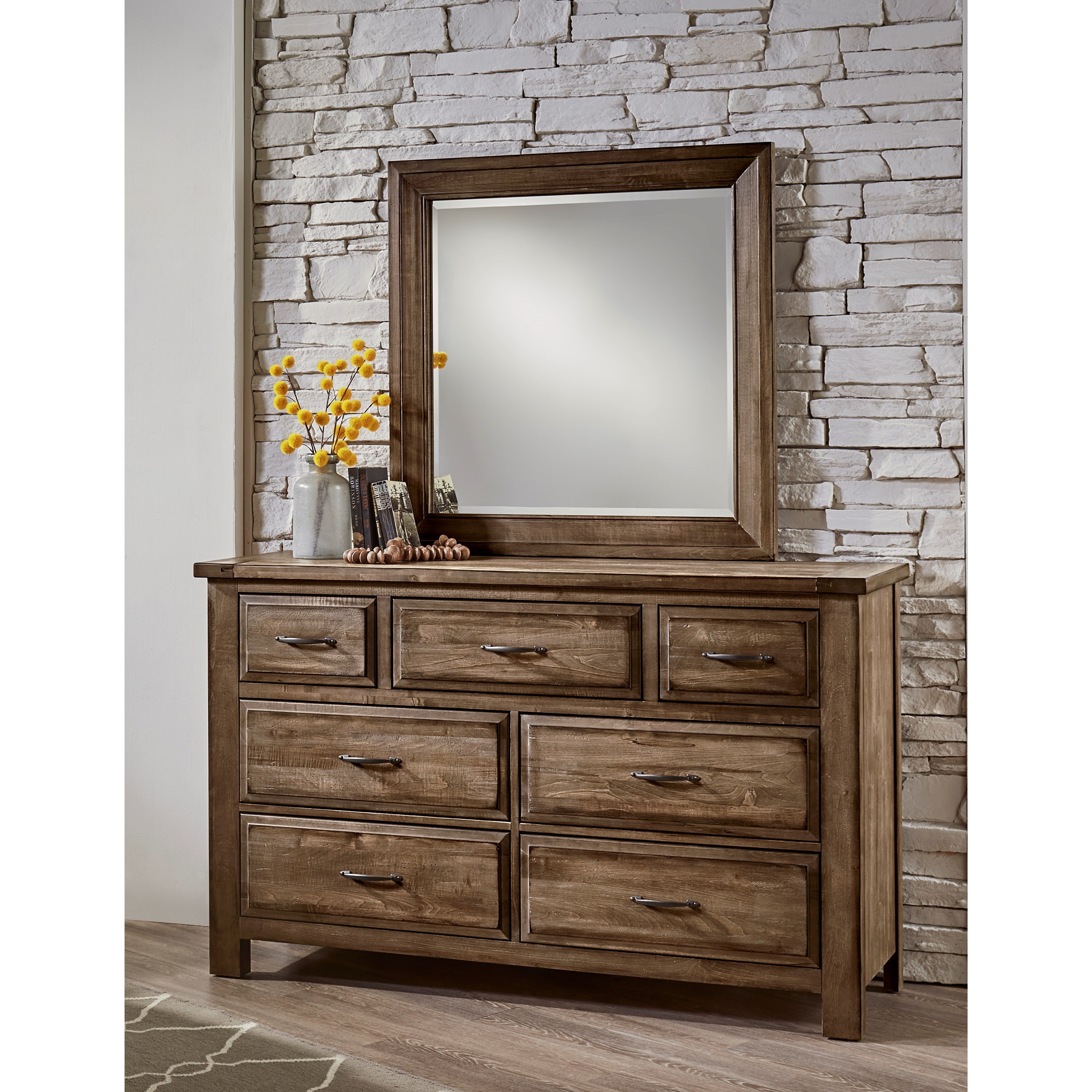 Grey sales maple dresser